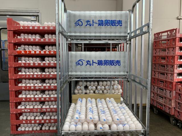 パック詰めされた鶏卵の配送をお願いします！