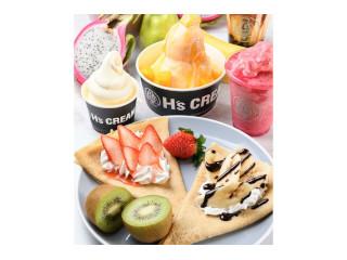 【スイーツ店の調理、接客】クレープやアサイーボウルが有名なH's CREAMで働いてみませんか?スイーツ店の調理、接客