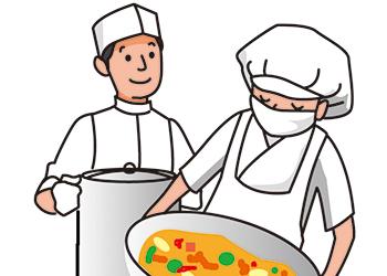 地域の食材を使った栄養バランスの取れた
給食で育ち盛りの生徒さんを応援しています!