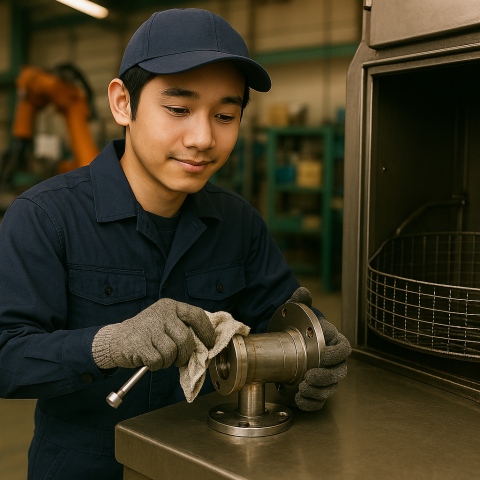 20代〜30代男性活躍中！「モクモク作業が好き」「安定して働きたい」そんなあなたにぴったり！金属部品の洗浄作業
