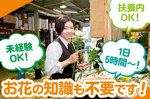 ≪八尾市≫【生花の配達・設置スタッフ】未経験＆無資格OK！要普通自動車免許◎扶養内勤務OK！生花の配達・設置スタッフ