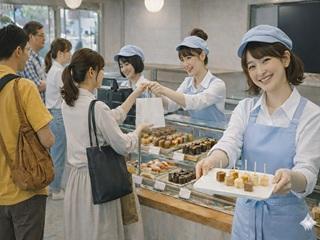 人気のお菓子販売スタッフ！WEB登録＆WEB面接でラクチン！9:30〜20:30の実働7時間50分◎菓子販売スタッフ（チョコレート菓子）