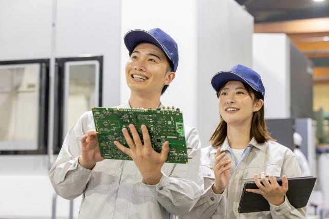 岐阜県大垣市/入社祝い金あり(規定有)！寮費無料(規定有)/電子部品の製造・運搬・機械操作/2交替電子部品の運搬・機械補助作業